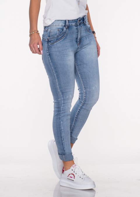Włoskie jeansy FORMELLO jasny jeans /2243