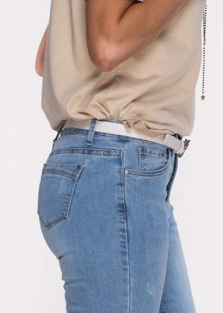 Jeansy NARRINI slim fit jasny jeans