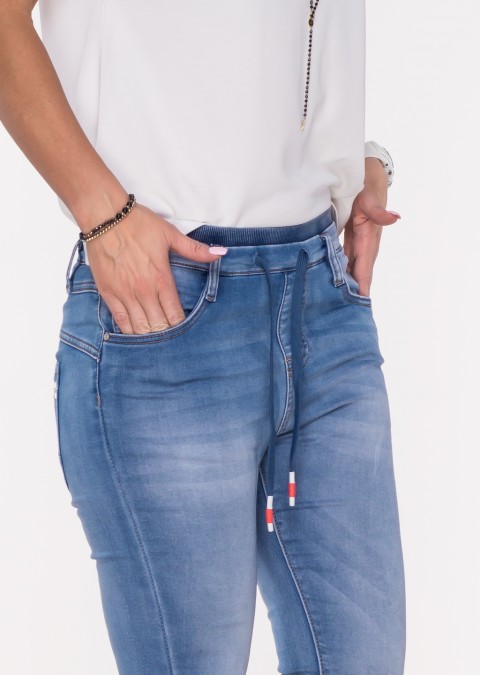 Włoskie jeansy VERCELLI 3 sznurek denim /22187