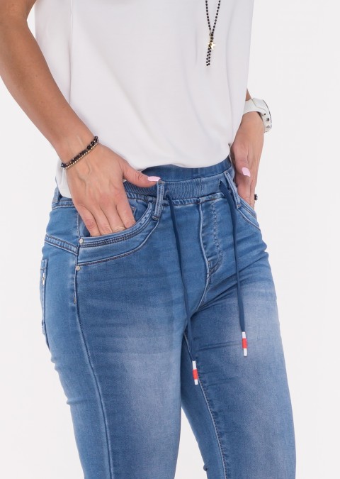 Włoskie jeansy VERCELLI 3 sznurek denim /22187