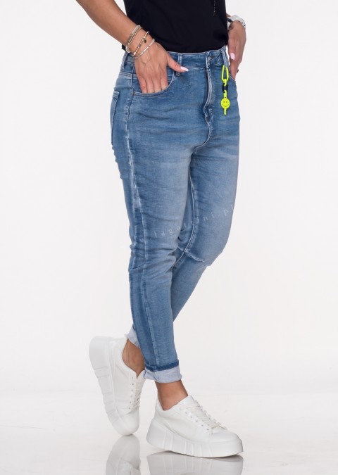 Włoskie jeansy BOYFRIEND REGGIO denim /7251