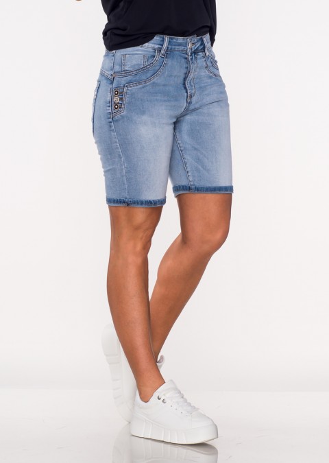 Włoskie jeansowe szorty VENDITTO guziki /2380