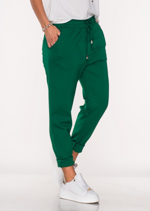 Włoskie spodnie PALERMO zielone /7516