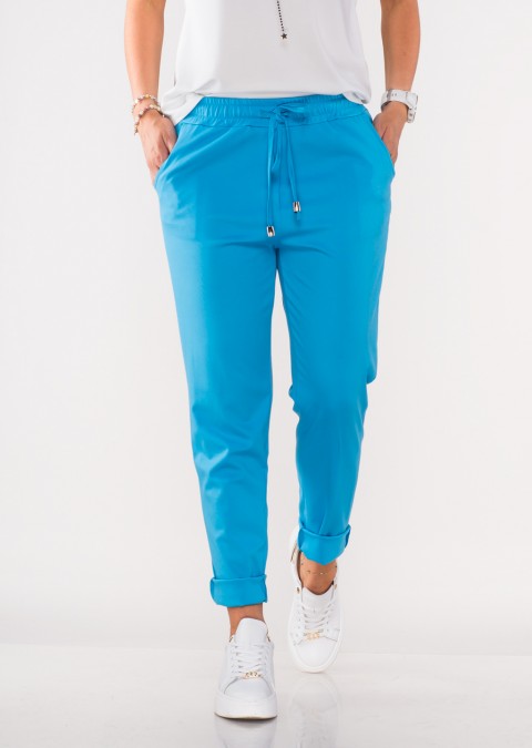 Włoskie spodnie PALERMO niebieskie /7516