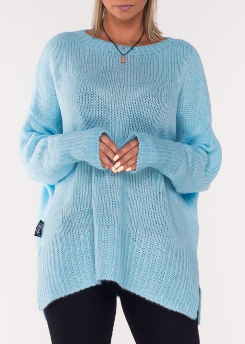 Sweterek MINOUU CRISTAL niebieski