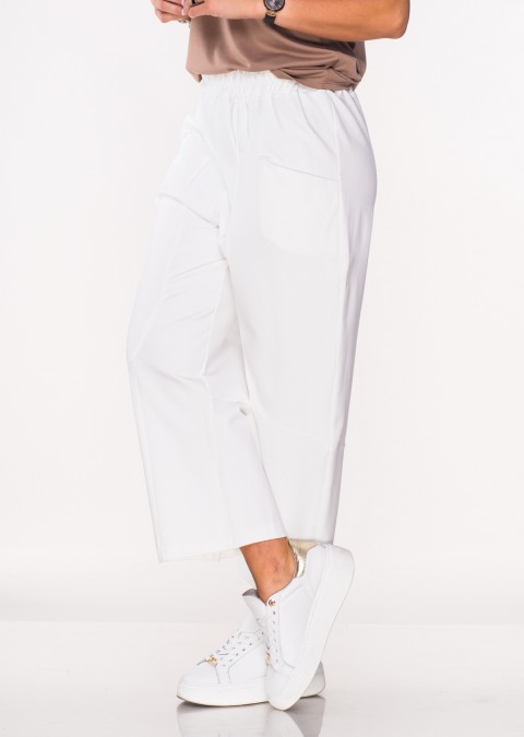 Włoskie spodnie BOYFRIEND BARI 2 białe /10204