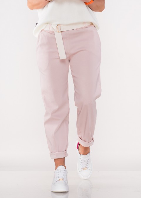 Spodnie MINARRDO MN różowe + pasek