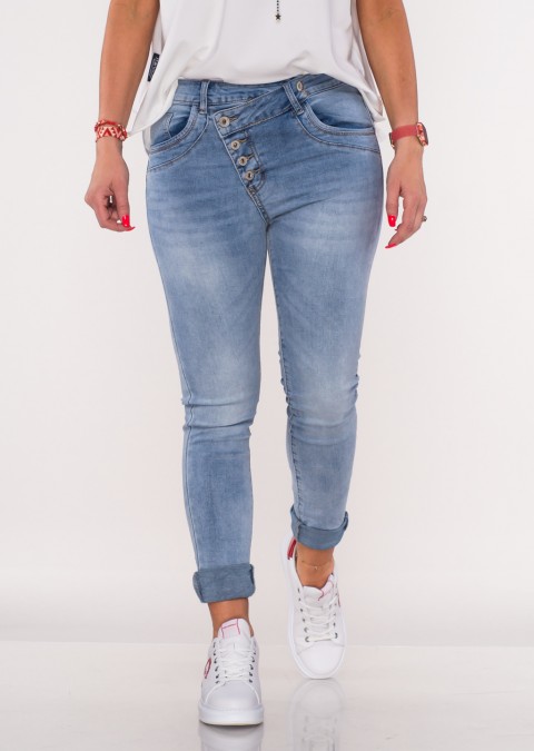 Włoskie jeansy DOSSIMO jasny jeans /26115