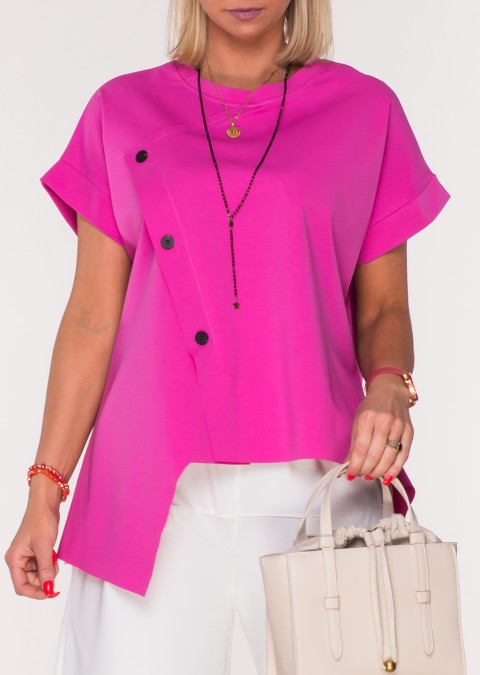 Włoska bluzka MARINELLA różowa