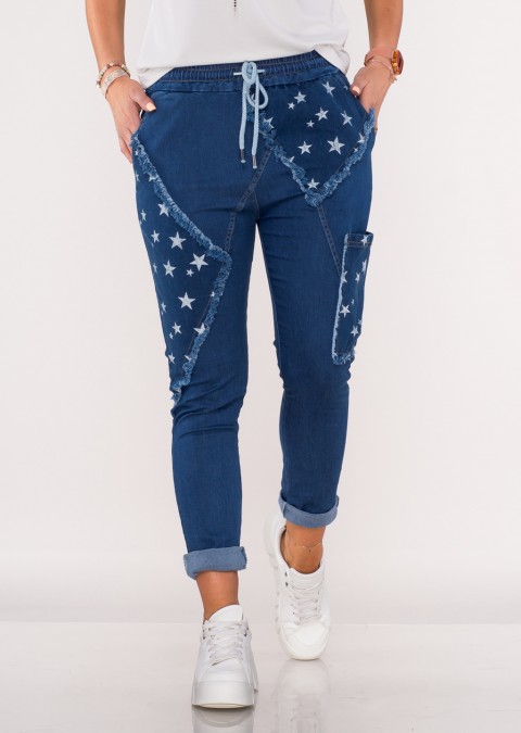 Włoskie jeansy STAR ciemny jeans