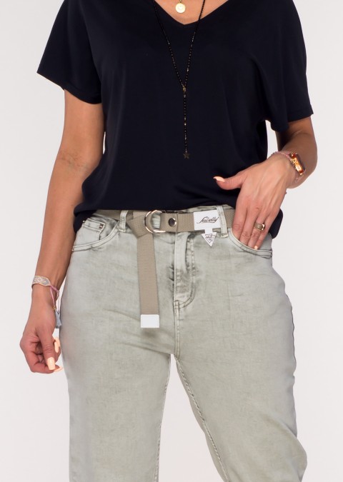 Włoskie jeansy CASTELLANI khaki /23132